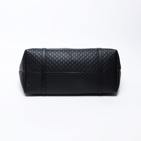 Gucci GG Shima Leather手提袋黑色WS12224