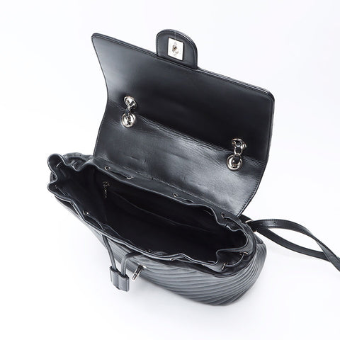 Chanel Chanel Coco Mark gegen Stich Chevron Nr. 22 2015-2016 Rucksack/Daypack Black WS12229
