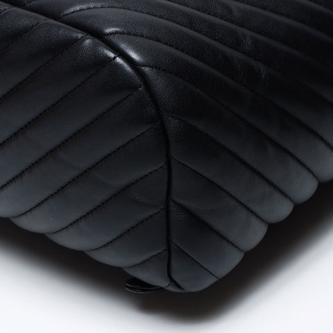 Chanel Chanel Coco Mark gegen Stich Chevron Nr. 22 2015-2016 Rucksack/Daypack Black WS12229
