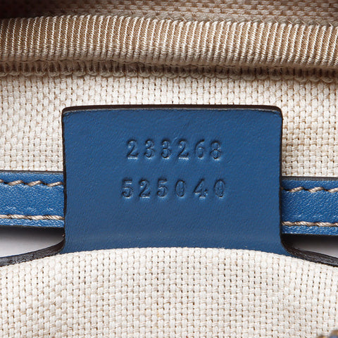 Gucci GG Supreme Star PVC肩带蓝色米色WS12239