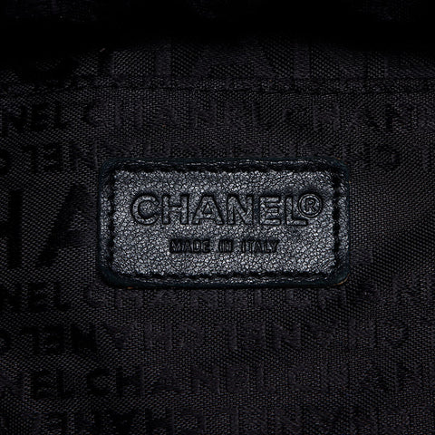 Chanel Chocobar边缘可可标记编号7 2001-2002手提袋黑色WS12242