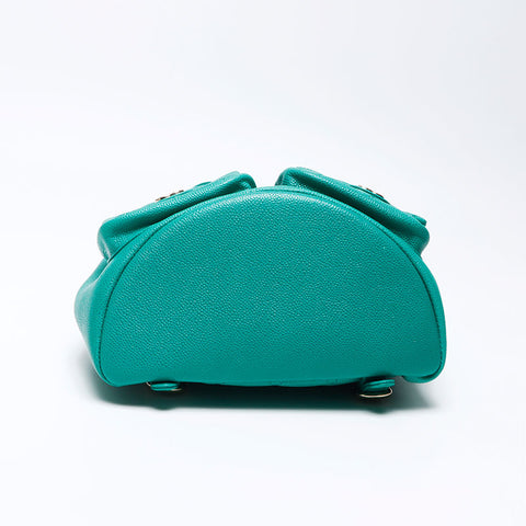 Chanel Dumas Coco Mark Caviar Skin 2way 2023 Backpack/Daypack Green WS12260