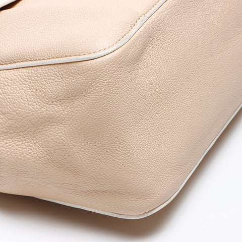 Chloe Elsie Leather Shoulder Bag Beige WS12262