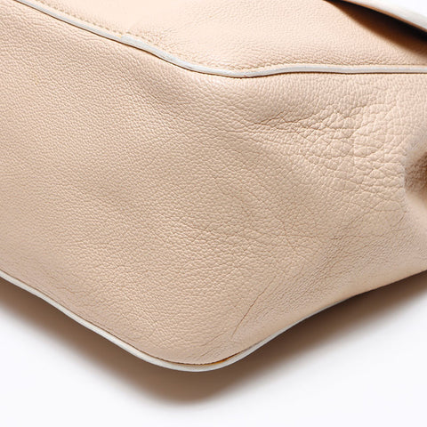 Chloe Elsie Leather Shoulder Bag Beige WS12262
