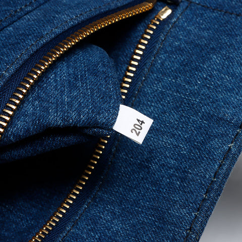 Prada Kanapa牛仔布L大型2Way手提袋海军WS12263