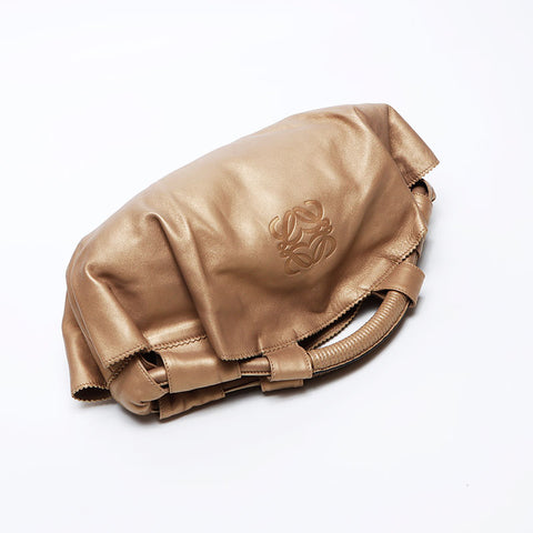 Loewe Nappa Aile皮革手提包金WS12265