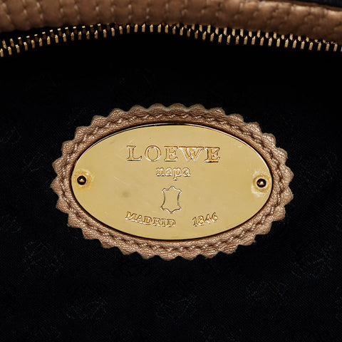 Loewe Nappa Aile皮革手提包金WS12265