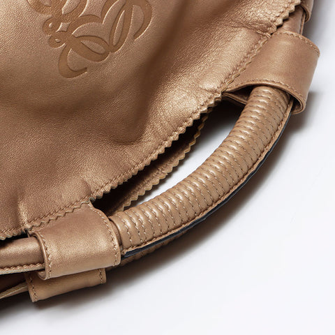 Loewe Nappa Aile皮革手提包金WS12265