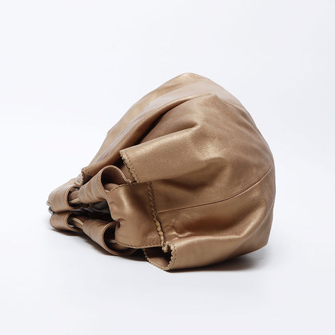 Loewe Nappa Aile皮革手提包金WS12265