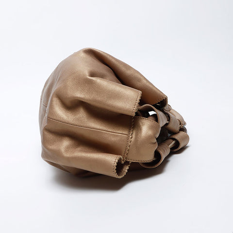 Loewe Nappa Aile皮革手提包金WS12265