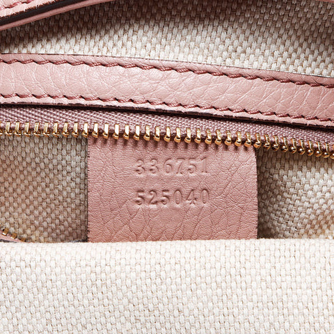 Gucci Soho皮革肩带粉红色WS12273
