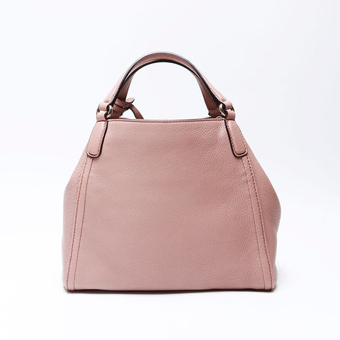 Gucci Soho皮革肩带粉红色WS12273