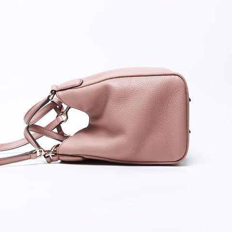 Gucci Soho皮革肩带粉红色WS12273