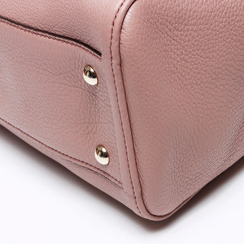 Gucci Soho皮革肩带粉红色WS12273