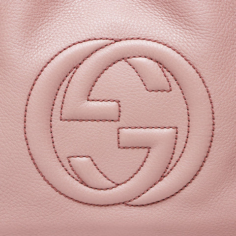 Gucci Soho皮革肩带粉红色WS12273