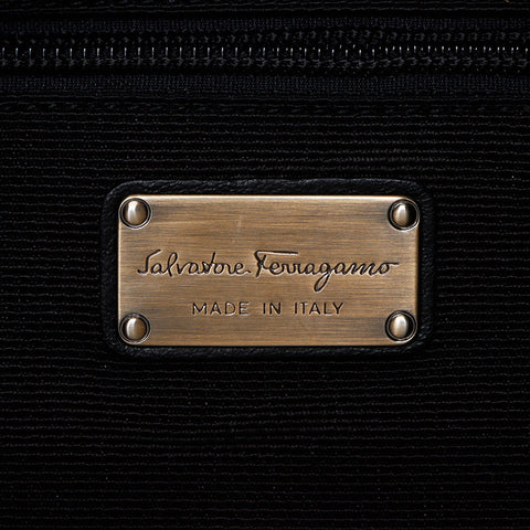Salvatore Ferragamo Nylon Vara肩带黑色WS12279