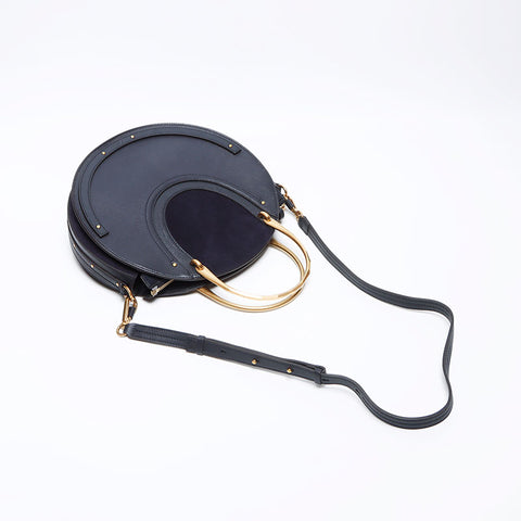Chloe Leather Pixie肩带海军WS12280
