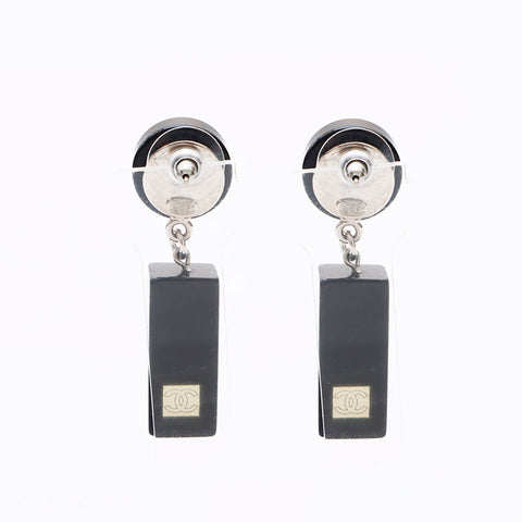Chanel Coco Mark Mirror 2001 Boucles d'oreilles Black WS12302