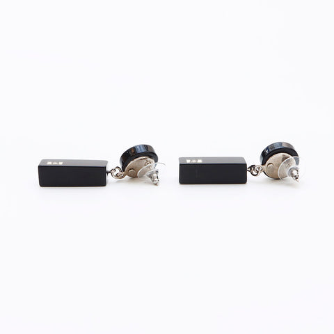 Chanel Coco Mark Mirror 2001 Boucles d'oreilles Black WS12302