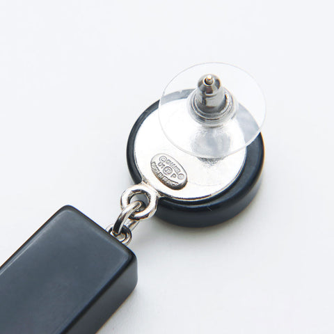 Chanel Coco Mark Mirror 2001 Boucles d'oreilles Black WS12302