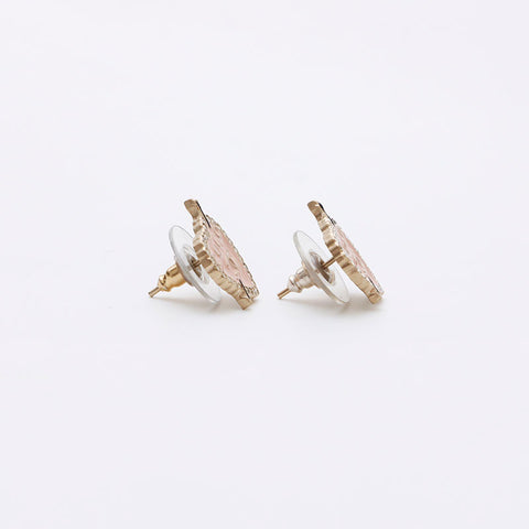 CHANEL COCO Mark Heart Arrow Rhinestone 2010 Pierce gold WS12305