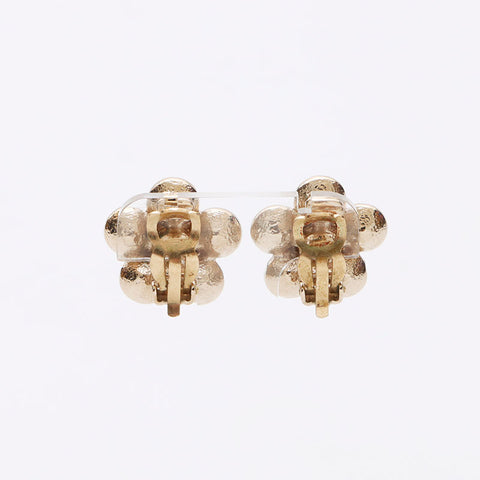 Chanel Coco Mark Flower Rignestone 2006 Boucles d'oreilles en or WS12306