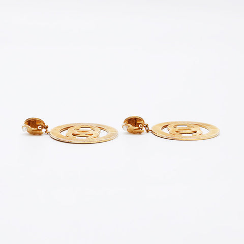 CHANEL COCO Mark BigCoco 1997 Earring gold WS12308