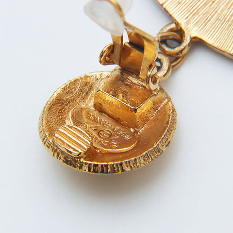 CHANEL COCO Mark BigCoco 1997 Earring gold WS12308