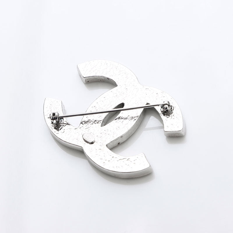 極美品 シャネル CHANEL ココマーク ラインストーン 2001年 ブローチ