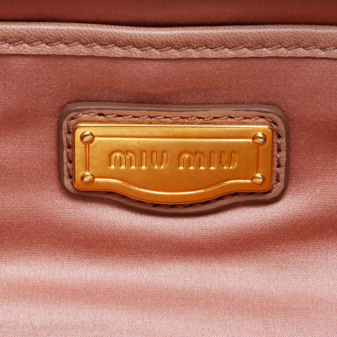 MIU MIU 2WAY SCHAG MATERASSE BAGE BEIGE WS12317