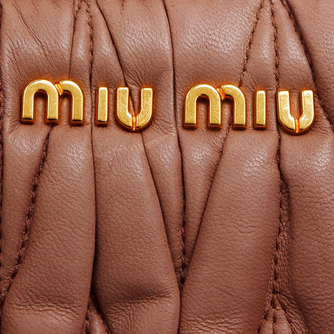 MIU MIU 2WAY SCHAG MATERASSE BAGE BEIGE WS12317