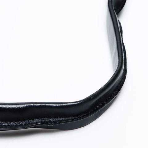 Céline Macadam Canvas en cuir Sac à épaule noire WS12318