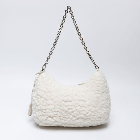 Prada mini sangle avec Boa Pouch Logo Re Edition Sac à épaule blanc WS12319