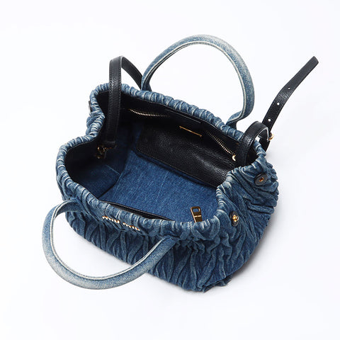 MIU MIU MIU Handbag Handbag Handbag Navy WS12320