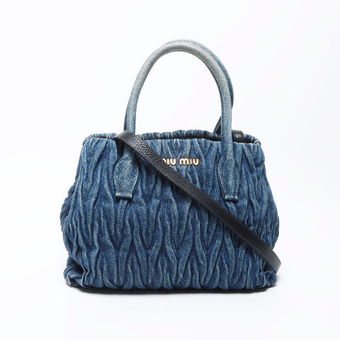 MIU MIU MIU Handbag Handbag Handbag Navy WS12320