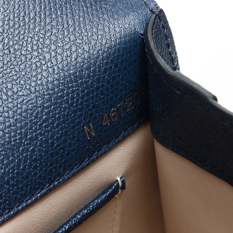 Valextra Ijide Handbag Navy WS12322