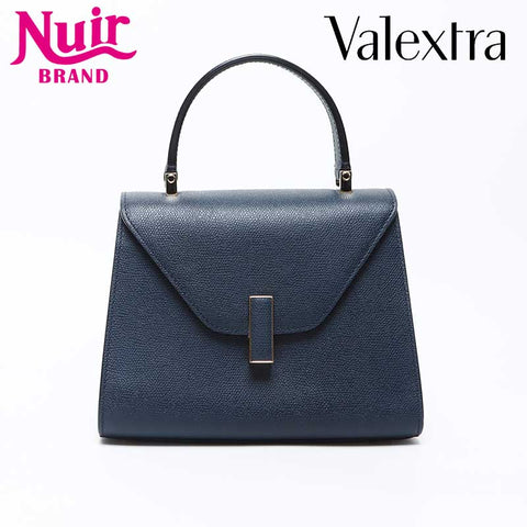 Valextra Ijide Handbag Navy WS12322