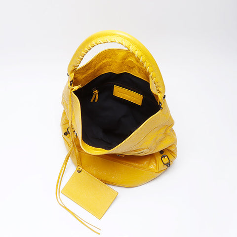 Balenciaga une épaule le jour du jour du sac jaune WS12325