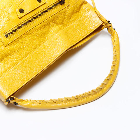 Balenciaga une épaule le jour du jour du sac jaune WS12325