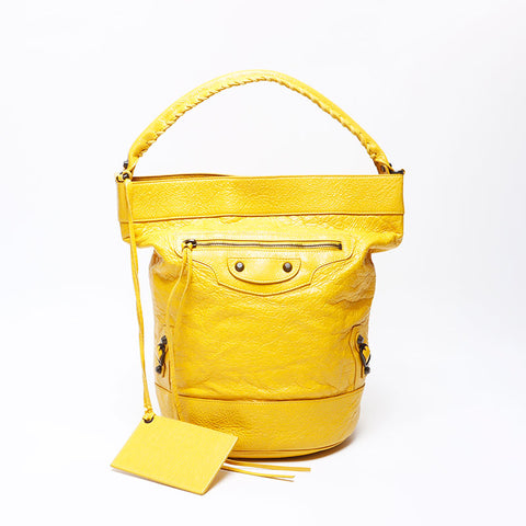 Balenciaga une épaule le jour du jour du sac jaune WS12325