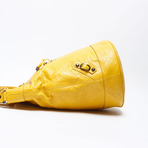 Balenciaga une épaule le jour du jour du sac jaune WS12325