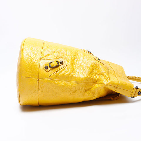 Balenciaga une épaule le jour du jour du sac jaune WS12325