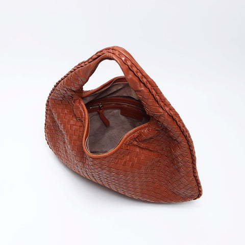 Bottegaveneta Intrecciato Sac à épaule à un épaule brun WS12326
