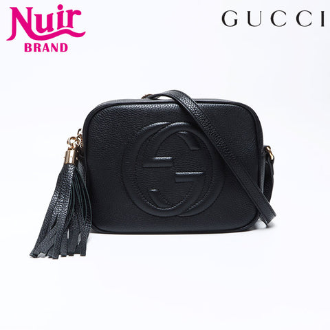 Gucci Strap Soho Shoulder Bag Black WS12331