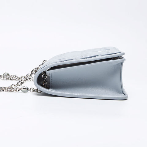 Miu miu miu subatasse la chaîne d'épaule de chaîne en argent bleu ws12332