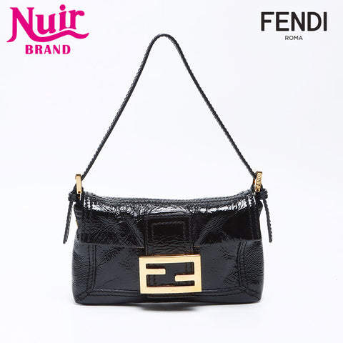 フェンディ FENDI マンマ PVC ミニ ハンドバッグ ブラック WS12334