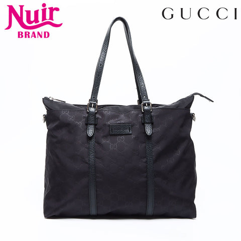 Gucci GG Supreme Nylon手提袋黑色WS12341