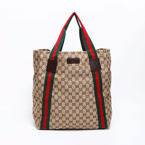 グッチ GUCCI GGキャンバス トートバッグ ベージュ WS12354