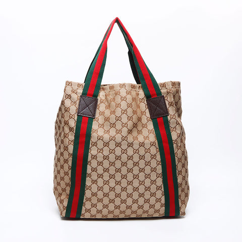 グッチ GUCCI GGキャンバス トートバッグ ベージュ WS12354