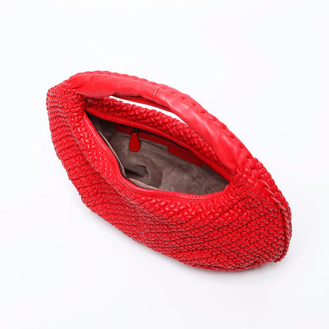 BOTTEGAVENETA Sac à bandoulière Hobo en cuir Rouge WS12356